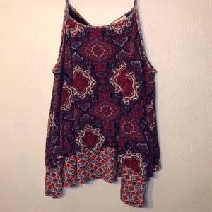 Double layer tank blouse size XL
